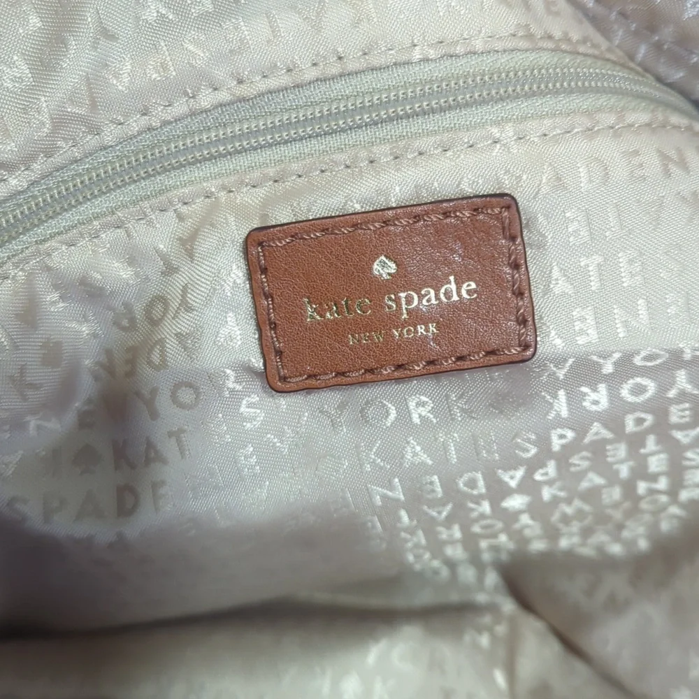 Kate Spade Stevie Oak Island Large Canvas Striped Bag